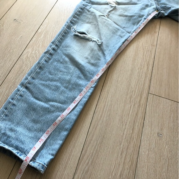 Levi’s 501 CT Distressed Light Wash Jeans Size 26W 32L - Picture 13 of 14